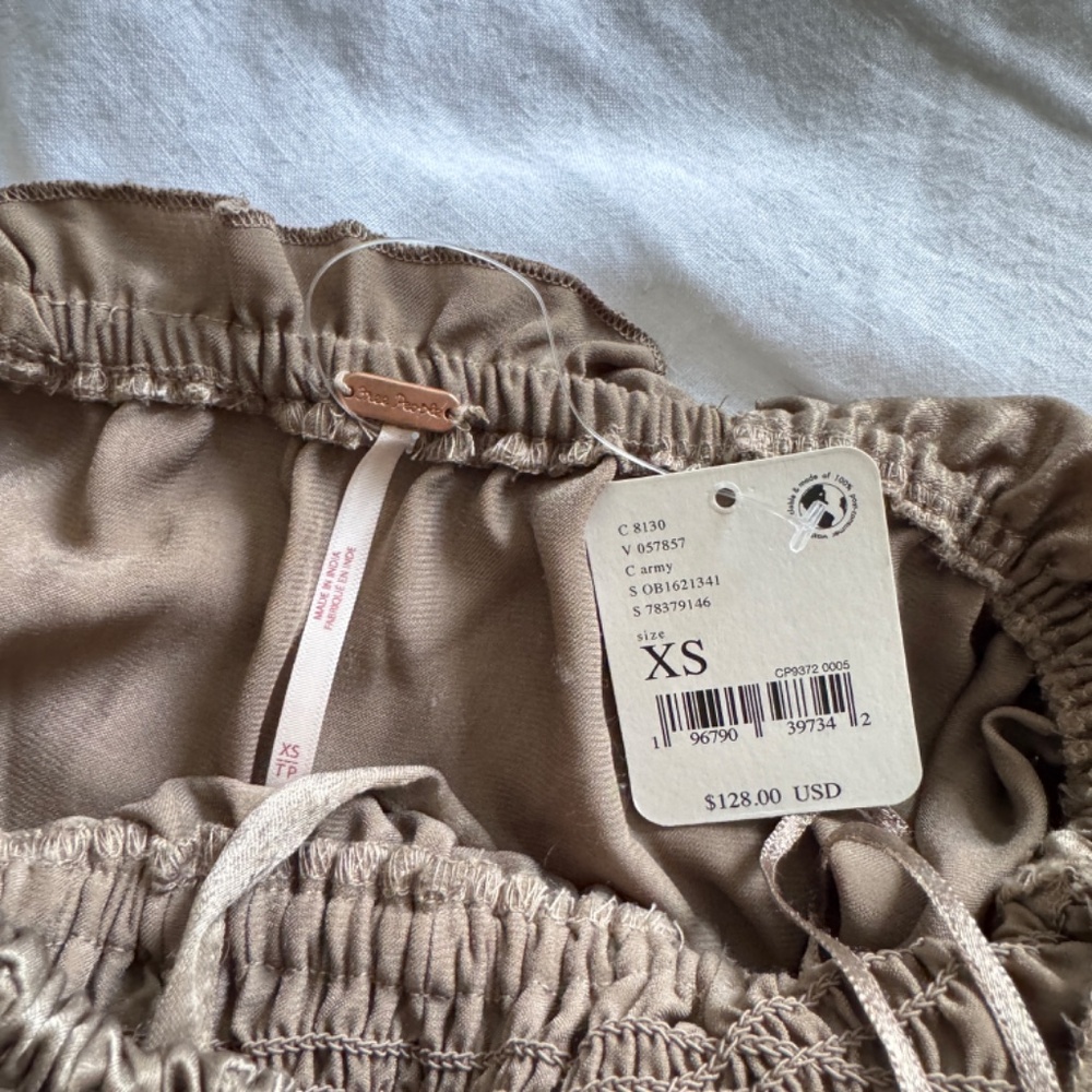 NWT Free People Cassidy Romper, Army Green, Size XS